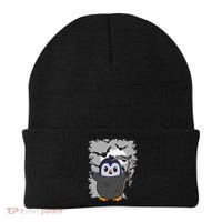 Grim Reaper Halloween Spooky Penguin Halloween Penguin Beanie thumb 0