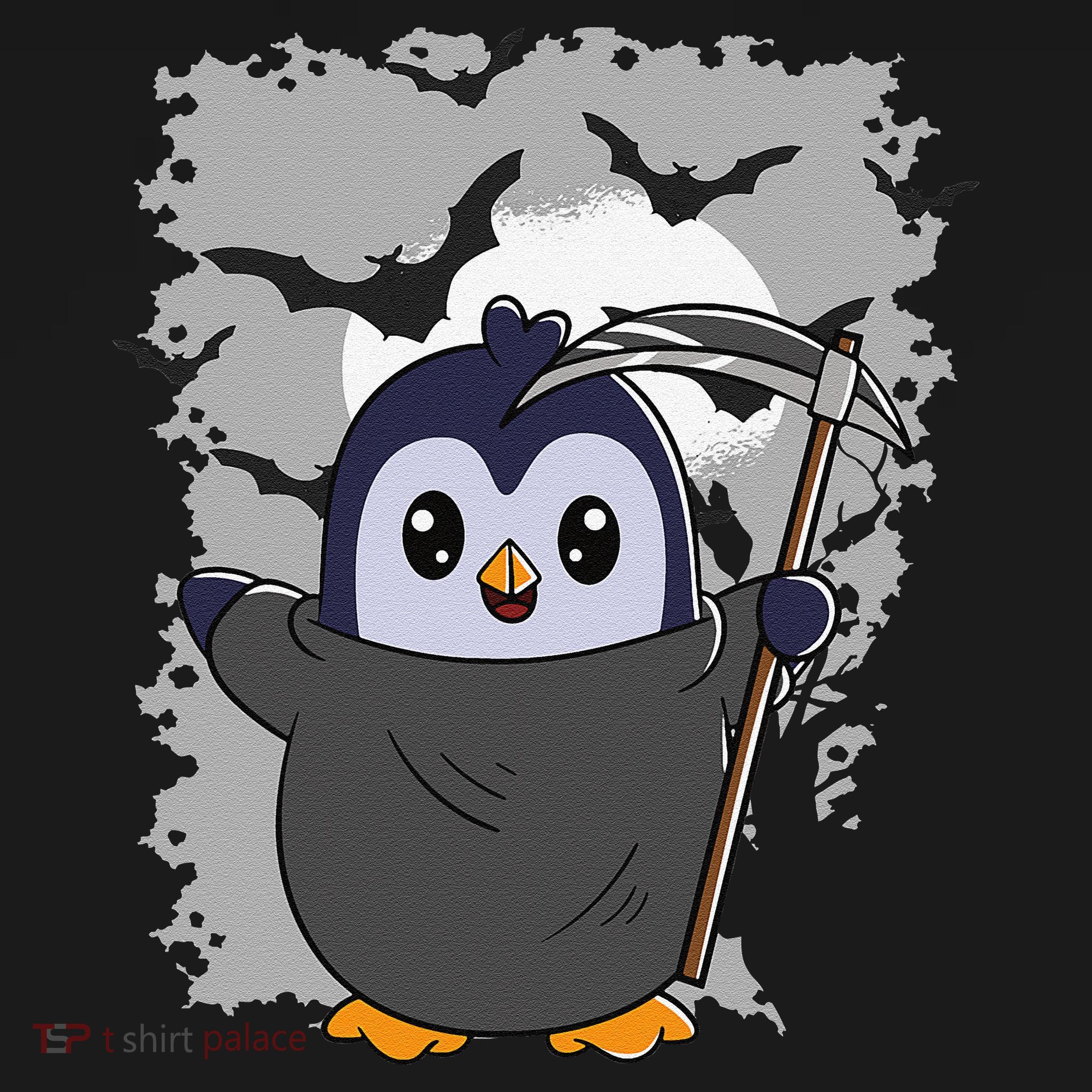 Grim Reaper Halloween Spooky Penguin Halloween Penguin Ornament