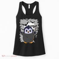 Grim Reaper Halloween Spooky Penguin Halloween Penguin Women's Tank Top thumb 0