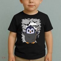 Grim Reaper Halloween Spooky Penguin Halloween Penguin Toddler T-Shirt thumb 2