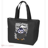 Grim Reaper Halloween Spooky Penguin Halloween Penguin Tote Bag thumb 3