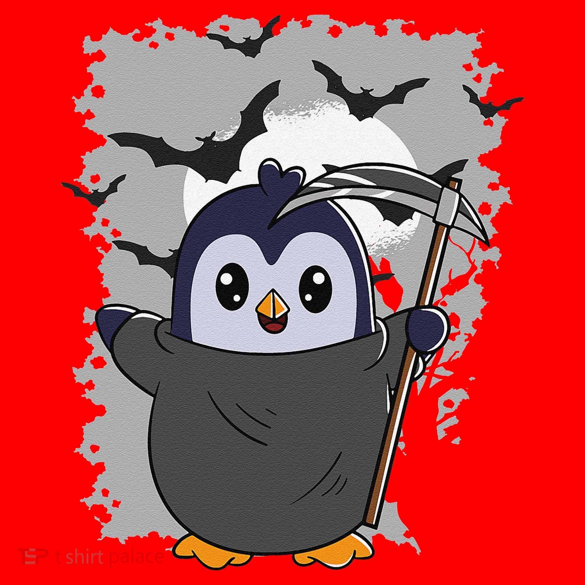 Grim Reaper Halloween Spooky Penguin Halloween Penguin Santa Hat