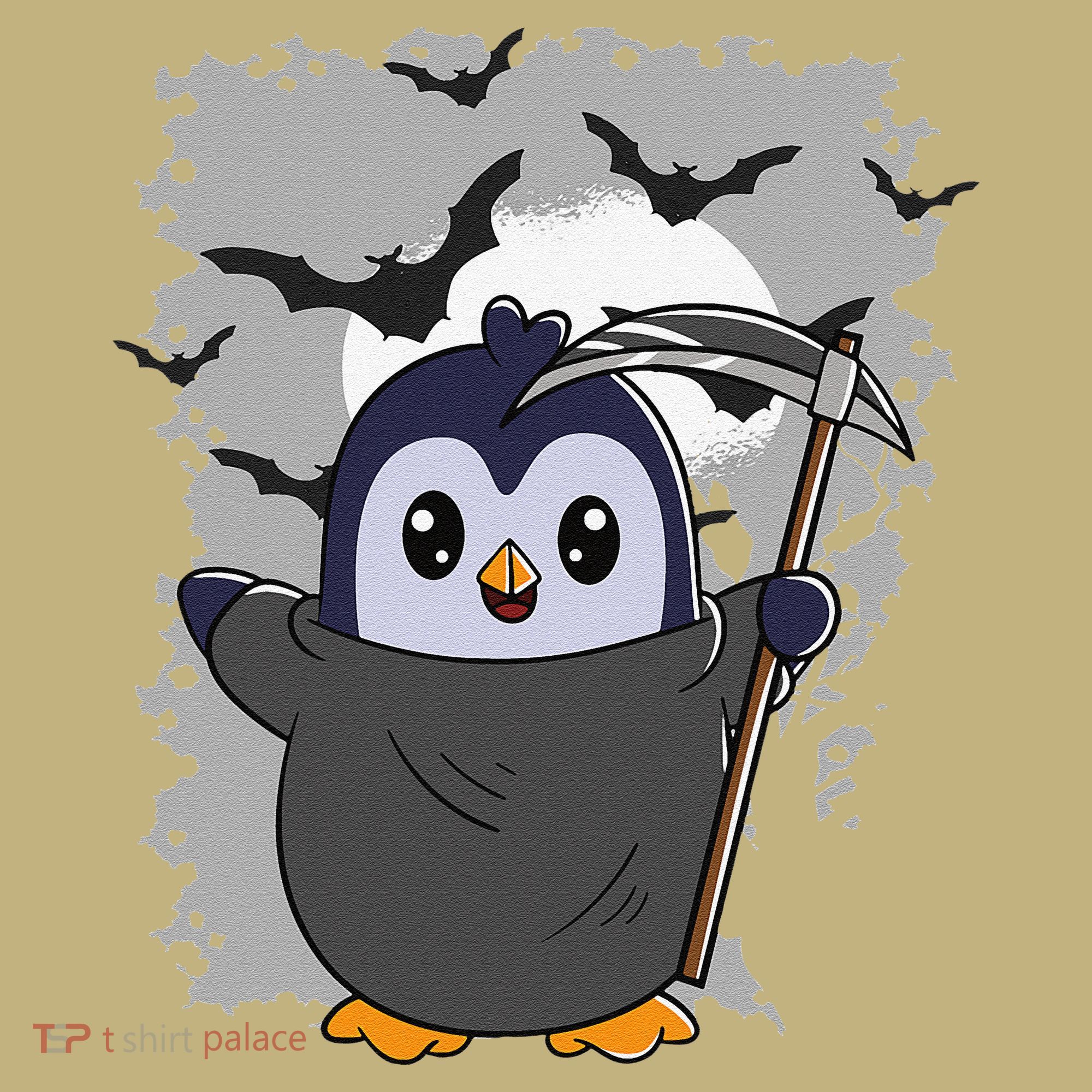 Grim Reaper Halloween Spooky Penguin Halloween Penguin Mousepad
