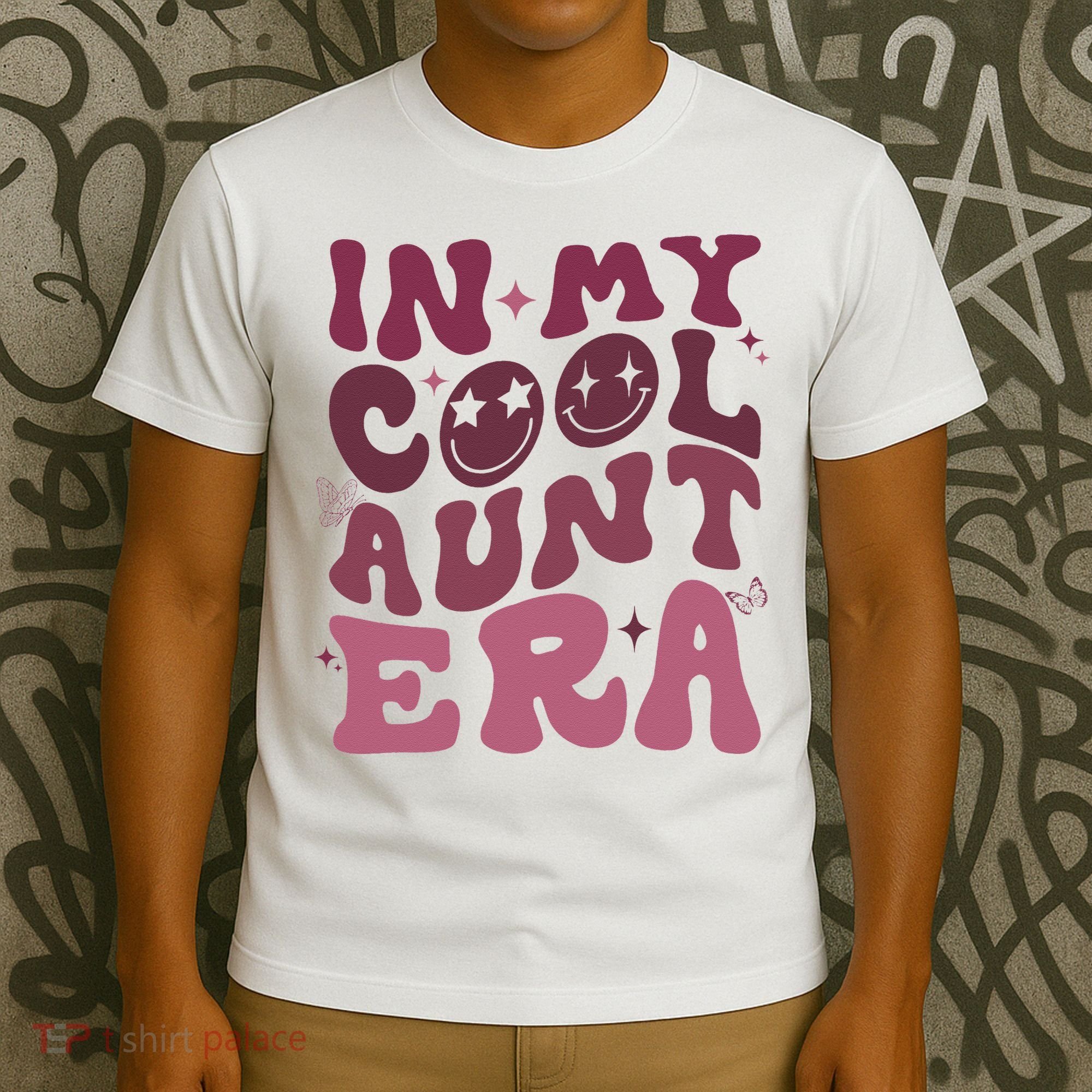 Groovy Retro In My Cool Aunt Era  Cool Gifts For Auntie  T-Shirt