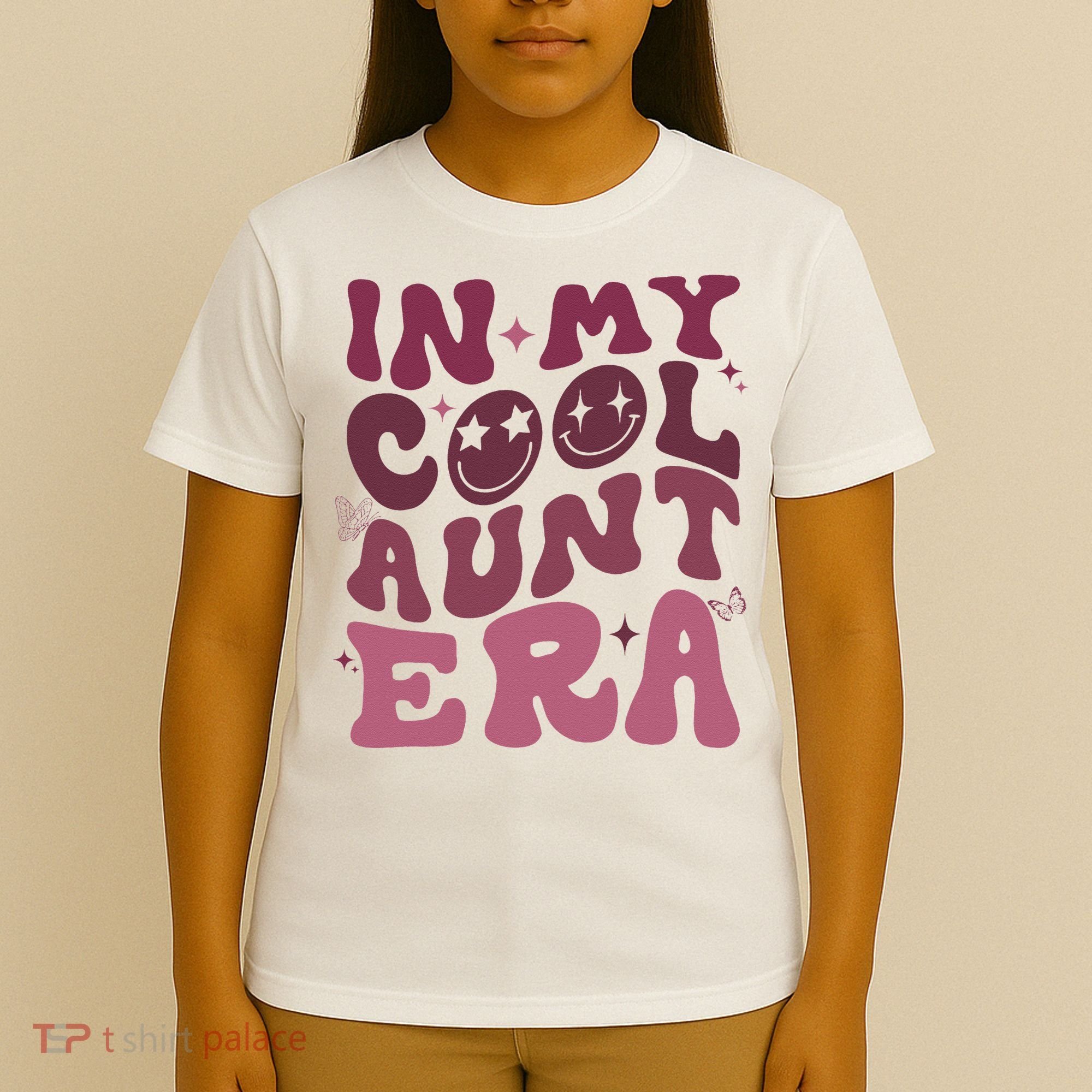 Groovy Retro In My Cool Aunt Era  Cool Gifts For Auntie  T-Shirt