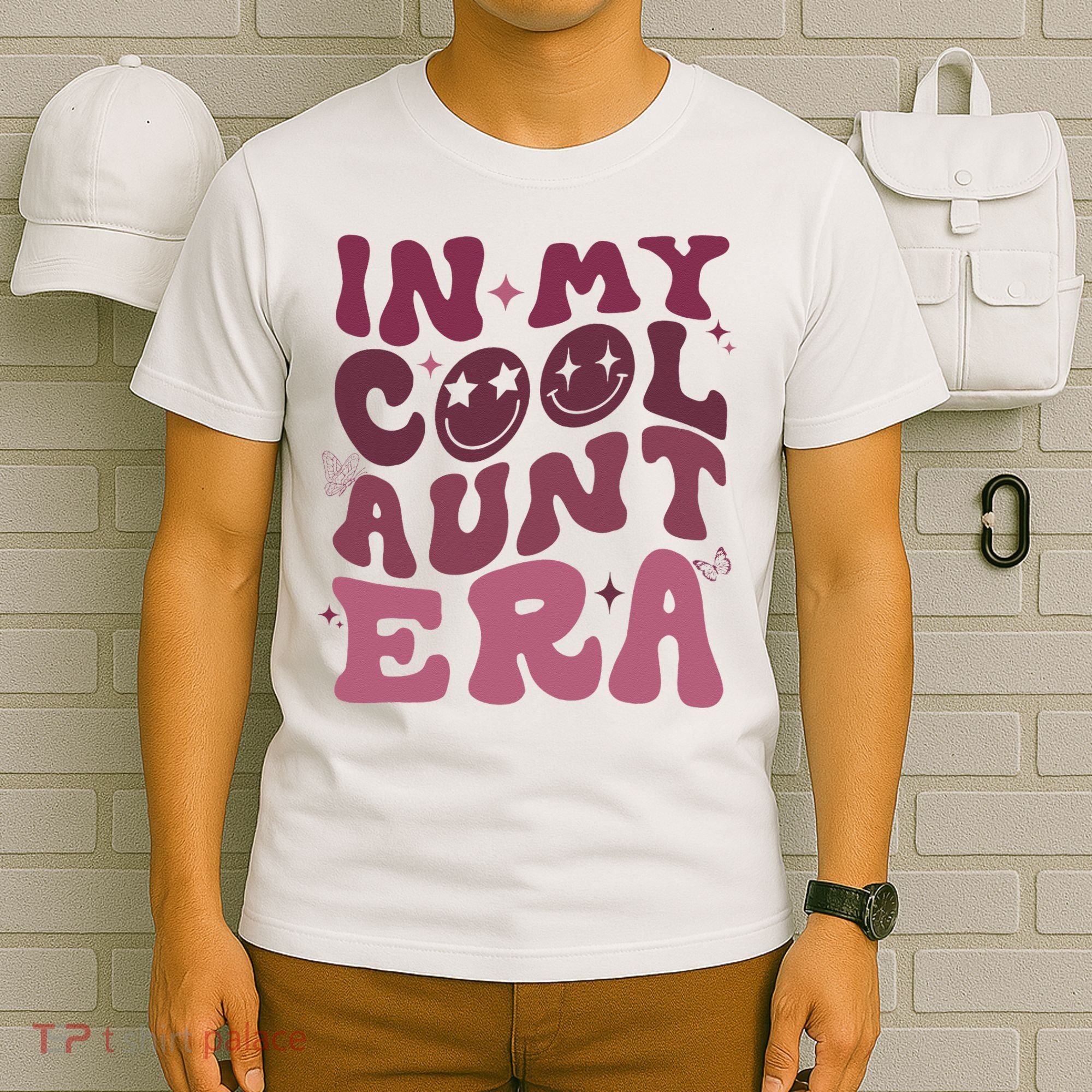 Groovy Retro In My Cool Aunt Era  Cool Gifts For Auntie  T-Shirt