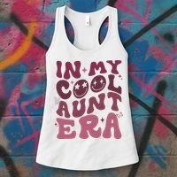 Groovy Retro In My Cool Aunt Era  Cool Gifts For Auntie  Women's Tank Top thumb 3