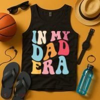 Groovy Retro In My Dad Era Fathers Day Daddy Father Life Tank Top thumb 4
