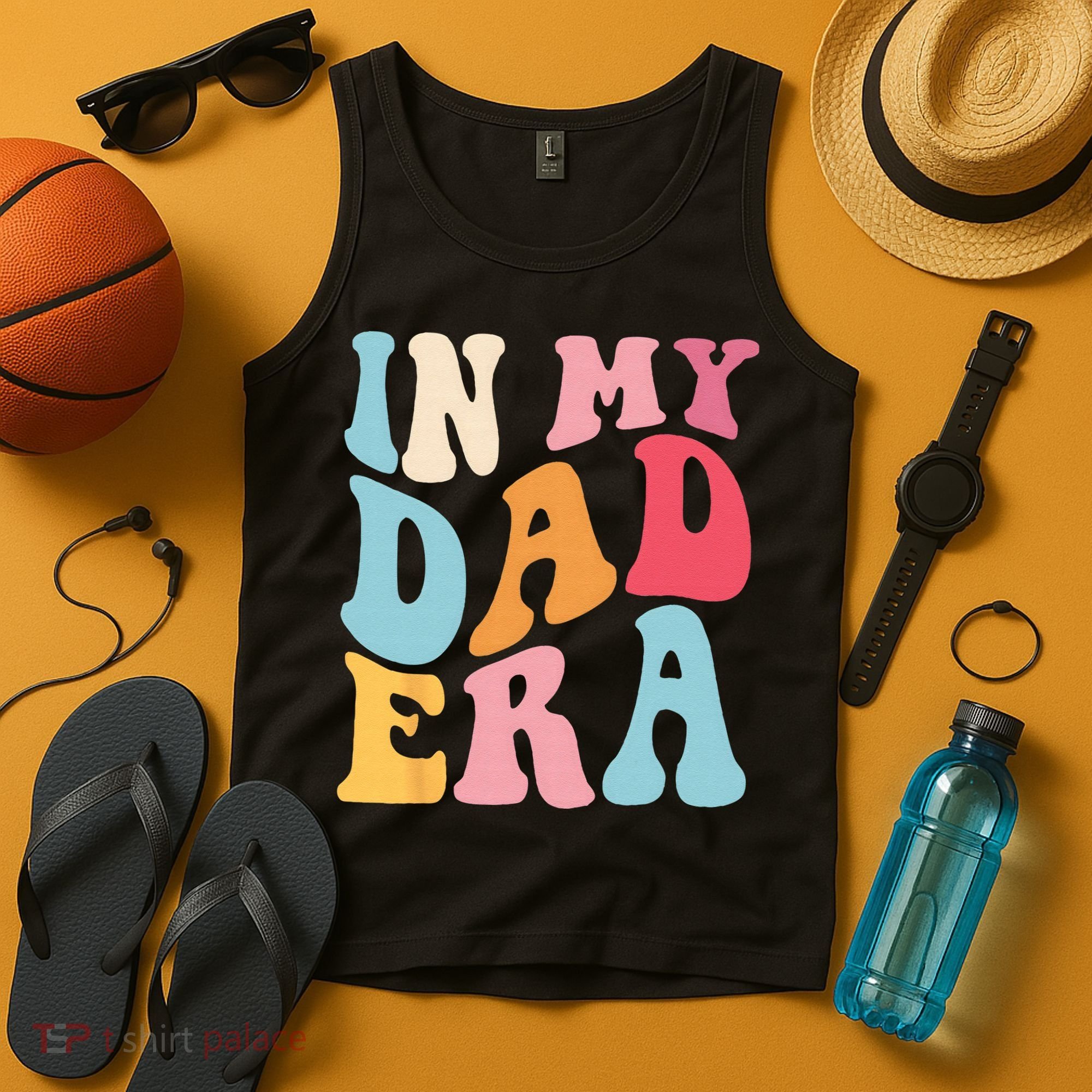 Groovy Retro In My Dad Era Fathers Day Daddy Father Life Tank Top