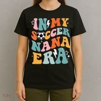 Groovy Retro In My Soccer Nana Era Funny Soccer T-Shirt thumb 4