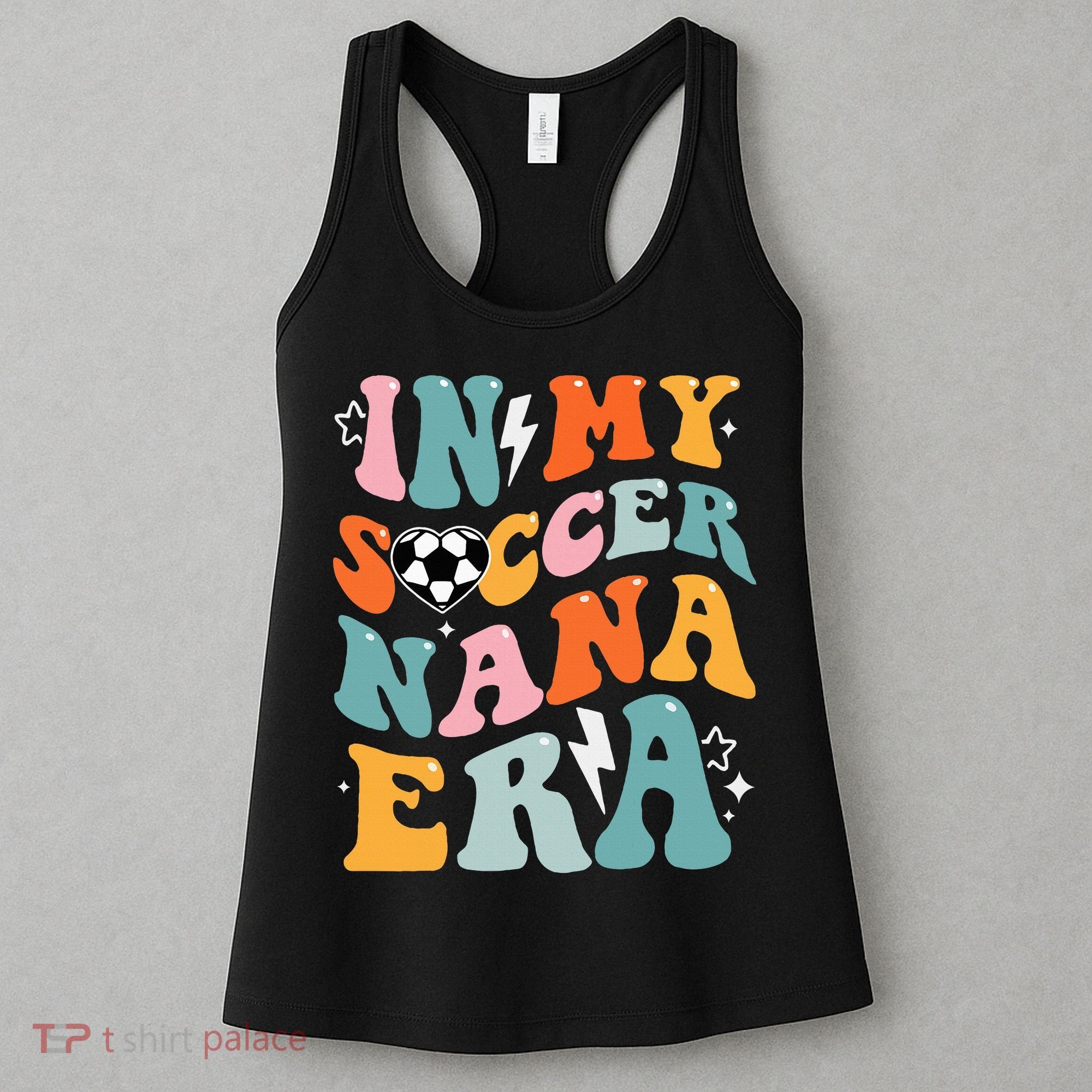 Groovy Retro In My Soccer Nana Era Funny Soccer Women's Tank Top
