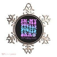 Groovy Retro In My Double Digits Era 10th Birthday Version Ornament thumb 0
