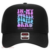 Groovy Retro In My Double Digits Era 10th Birthday Version Hat thumb 0