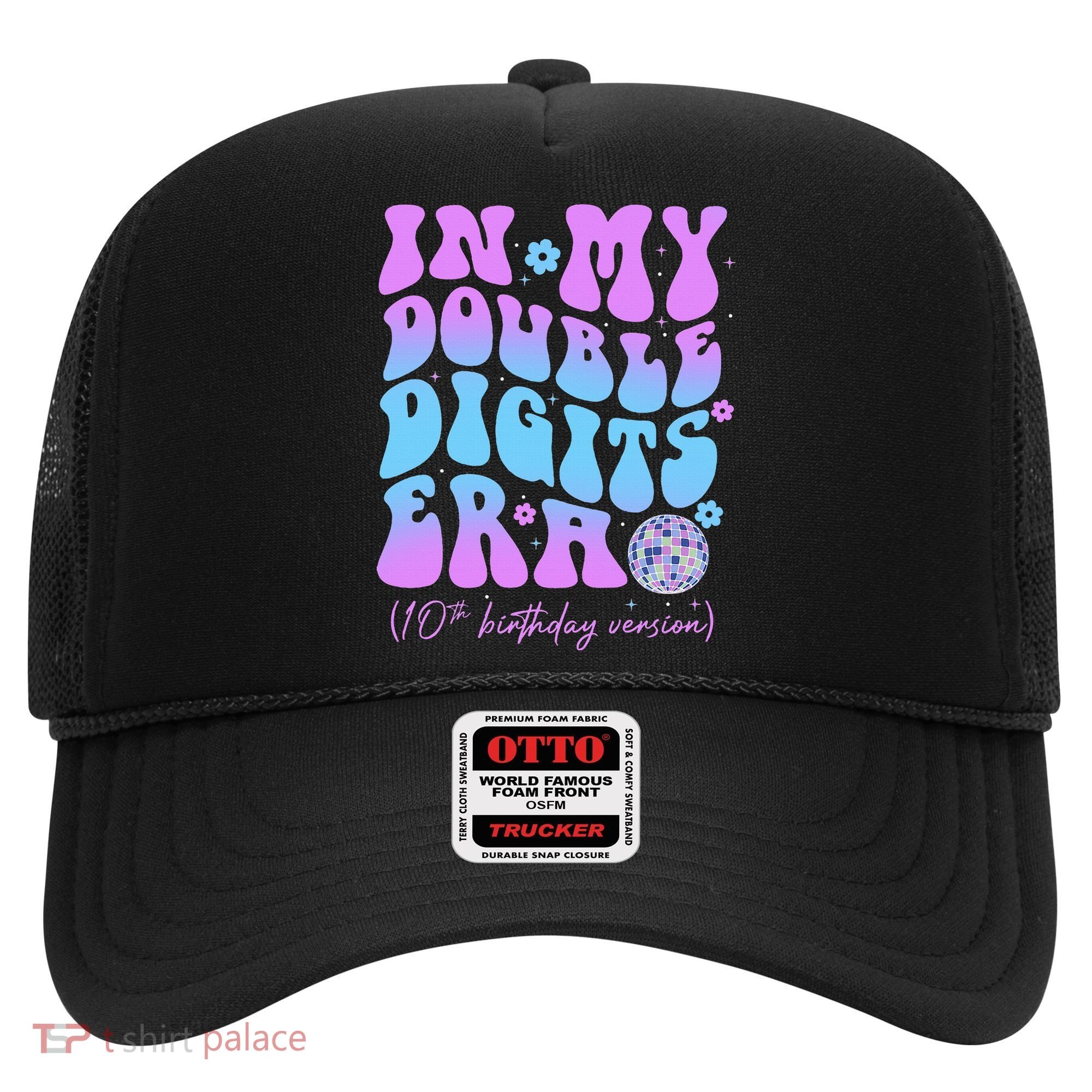 Groovy Retro In My Double Digits Era 10th Birthday Version Hat