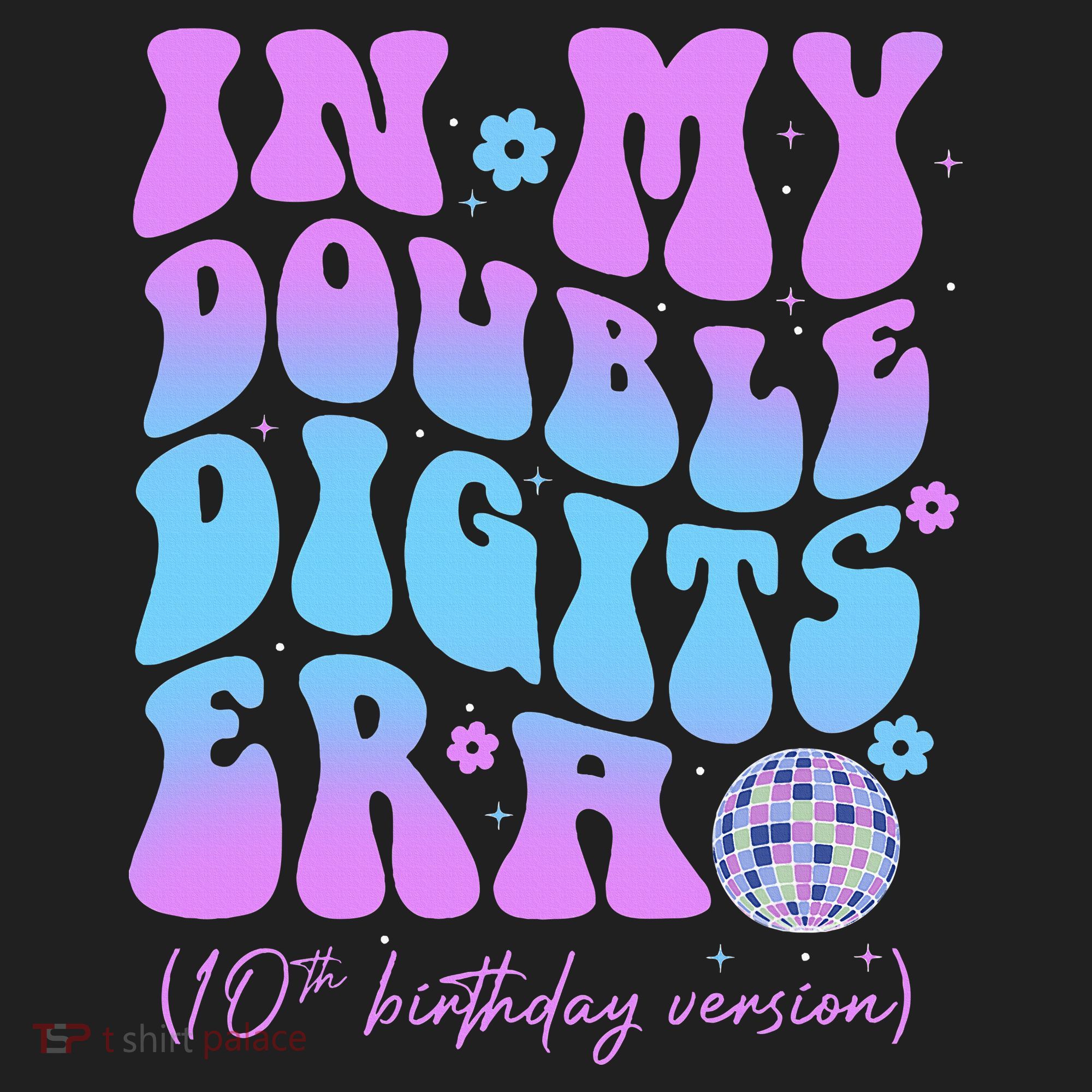 Groovy Retro In My Double Digits Era 10th Birthday Version Hat