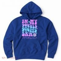 Groovy Retro In My Double Digits Era 10th Birthday Version Hoodie thumb 0