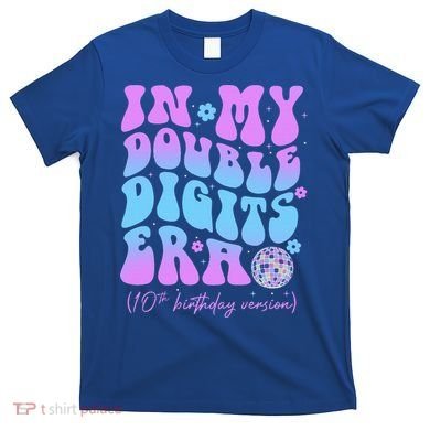 Groovy Retro In My Double Digits Era 10th Birthday Version T-Shirt
