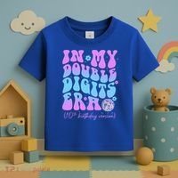 Groovy Retro In My Double Digits Era 10th Birthday Version Toddler T-Shirt thumb 3