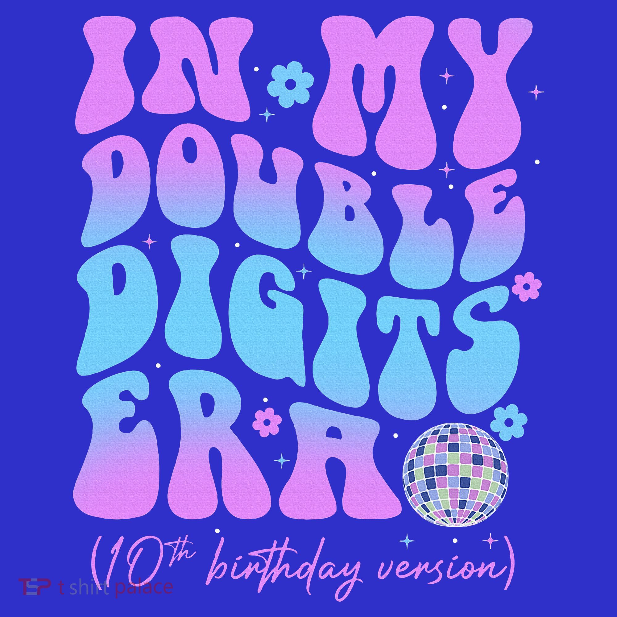 Groovy Retro In My Double Digits Era 10th Birthday Version Women's T-Shirt