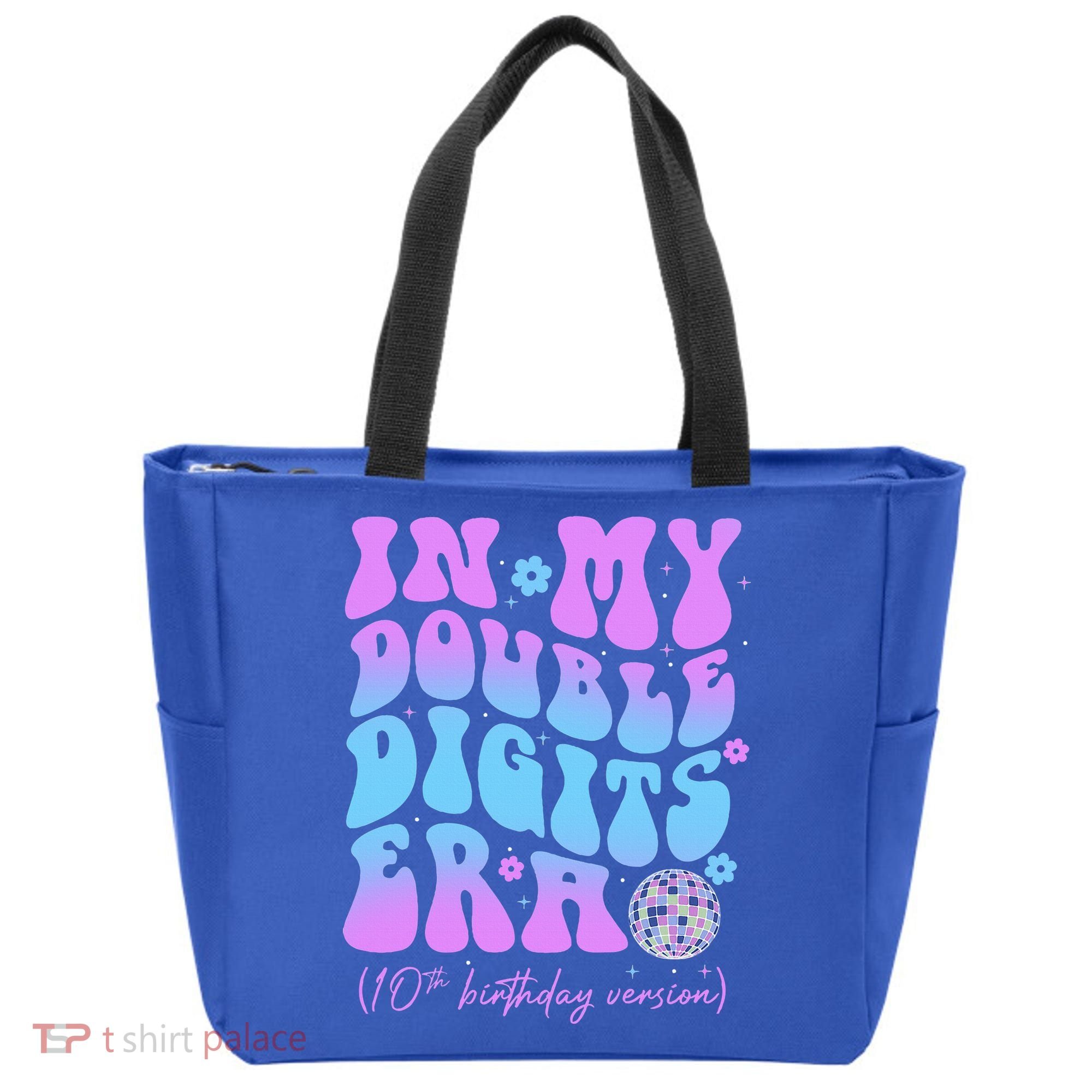 Groovy Retro In My Double Digits Era 10th Birthday Version Tote Bag