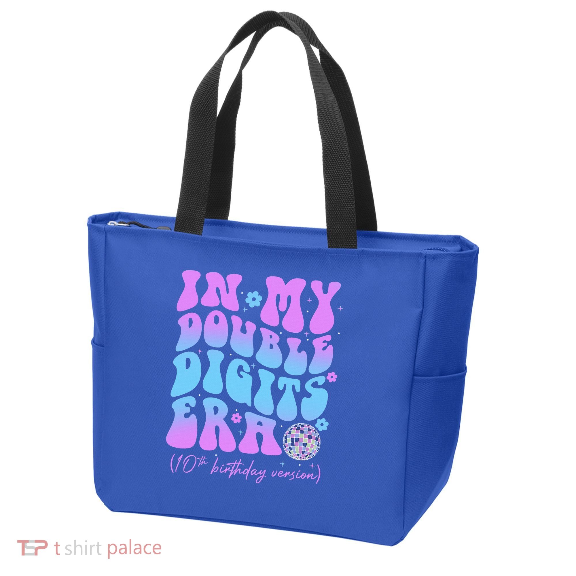 Groovy Retro In My Double Digits Era 10th Birthday Version Tote Bag
