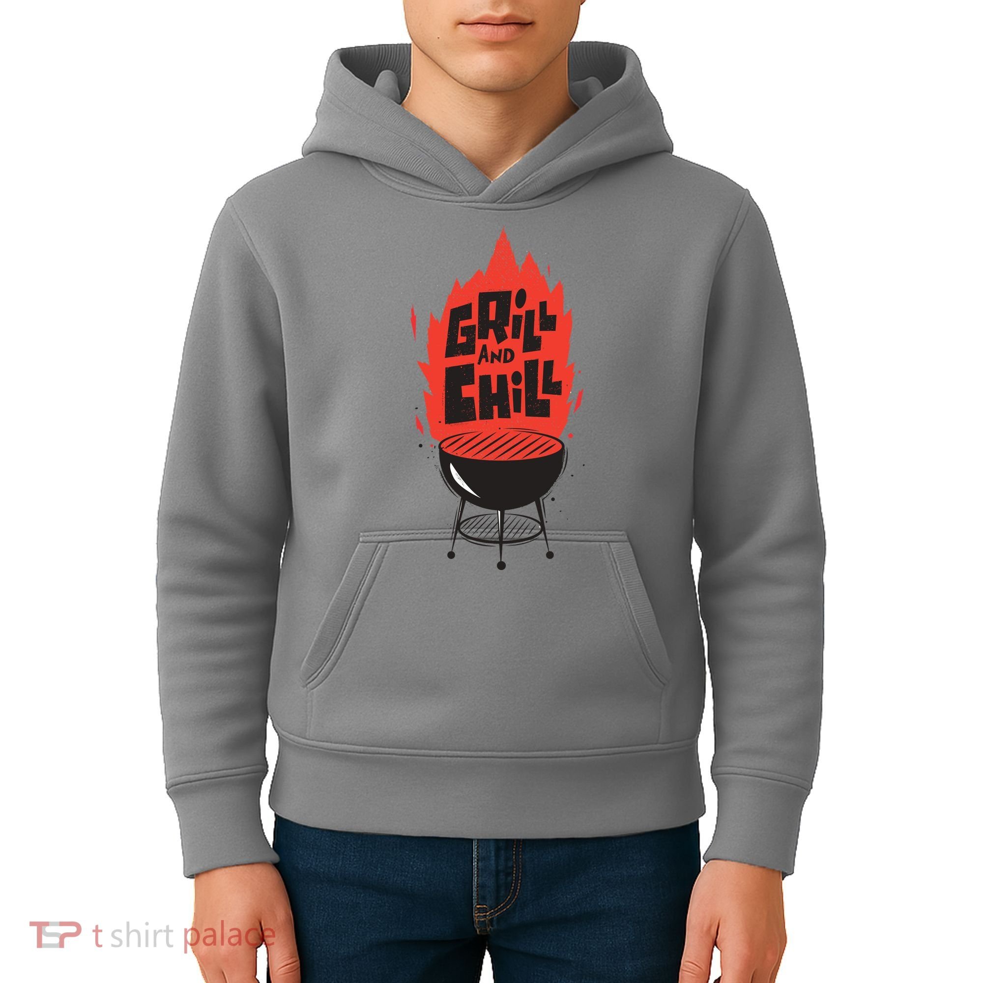Grill And Chill Kids Hoodie
