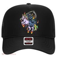 Grim Reaper Riding Rainbow Unicorn Hat thumb 0