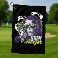 Grim Reefer Golf Towel thumb 1