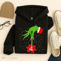 Autism Puzzle Piece Naughty Santa Hoodie thumb 4