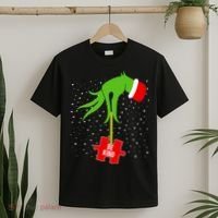 Autism Puzzle Piece Naughty Santa T-Shirt thumb 2