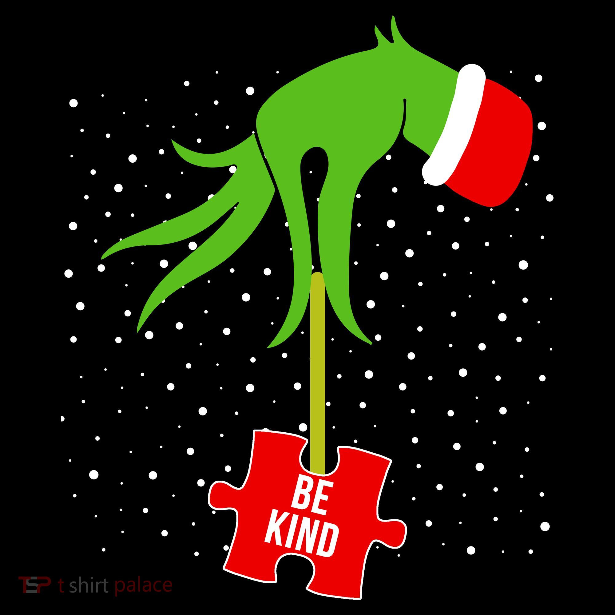 Autism Puzzle Piece Naughty Santa Bucket Hat
