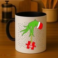 Autism Puzzle Piece Naughty Santa Coffee Mug thumb 4