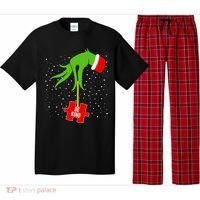 Autism Puzzle Piece Naughty Santa Pajama Set thumb 0
