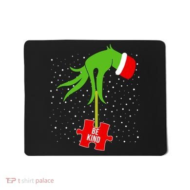 Autism Puzzle Piece Naughty Santa Mousepad