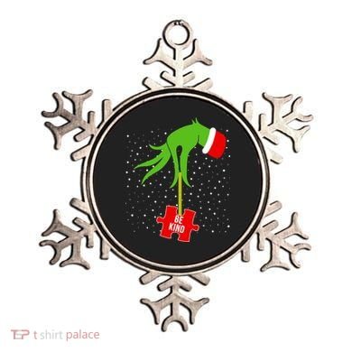 Autism Puzzle Piece Naughty Santa Ornament