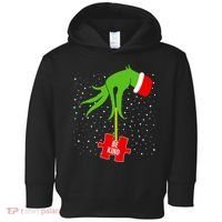 Autism Puzzle Piece Naughty Santa Toddler Hoodie thumb 0