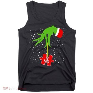 Autism Puzzle Piece Naughty Santa Tank Top