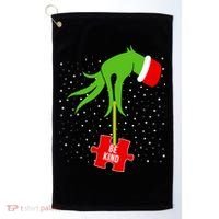 Autism Puzzle Piece Naughty Santa Golf Towel thumb 0