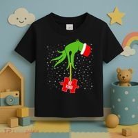 Autism Puzzle Piece Naughty Santa Toddler T-Shirt thumb 3