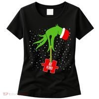 Autism Puzzle Piece Naughty Santa Women's T-Shirt thumb 0