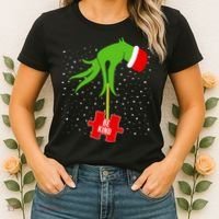 Autism Puzzle Piece Naughty Santa Women's T-Shirt thumb 2