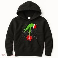 Autism Puzzle Piece Naughty Santa Kids Hoodie thumb 0
