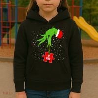 Autism Puzzle Piece Naughty Santa Kids Hoodie thumb 3