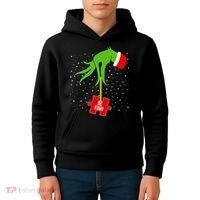Autism Puzzle Piece Naughty Santa Kids Hoodie thumb 4