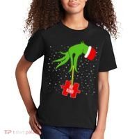 Autism Puzzle Piece Naughty Santa Kids T-Shirt thumb 2