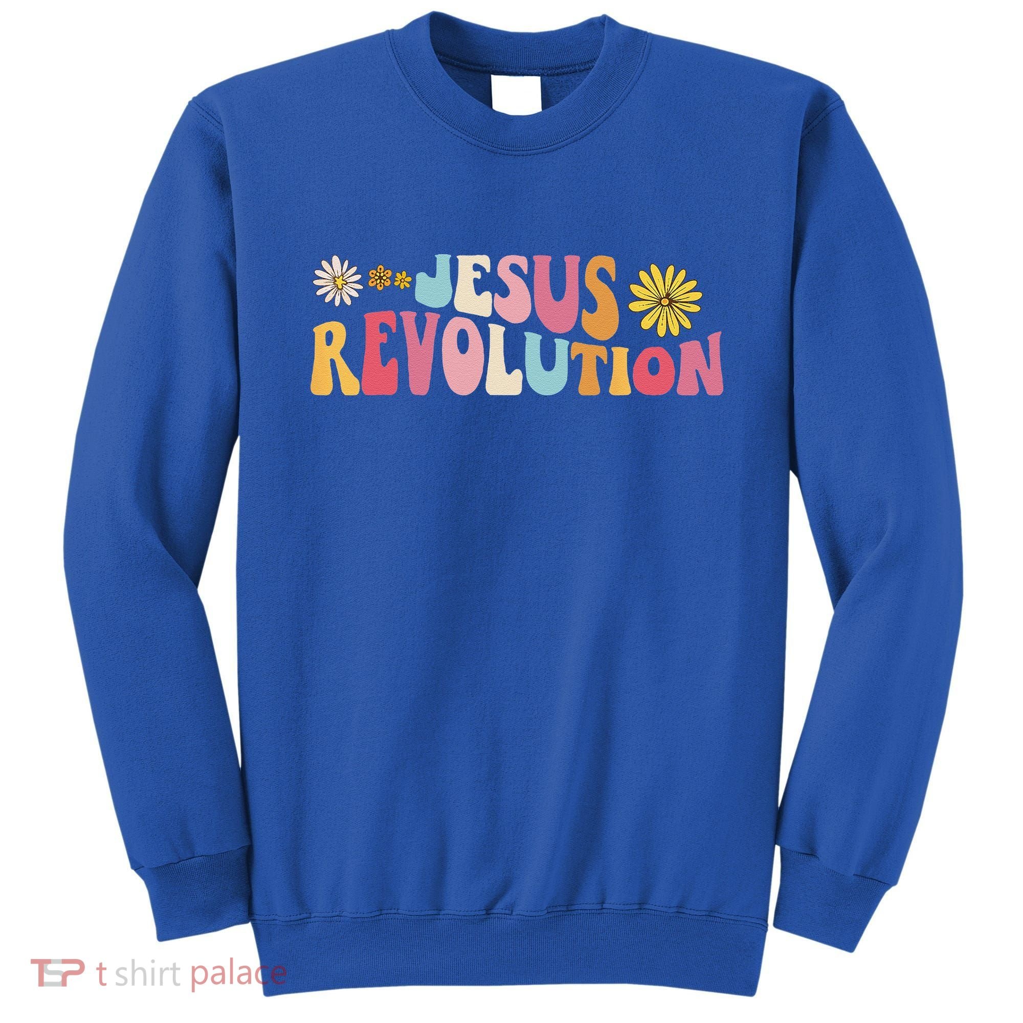 Groovy Retro Jesus Revolution Love Like Jesus Christian Sweatshirt
