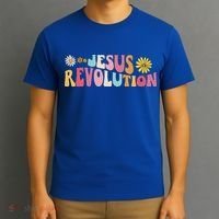 Groovy Retro Jesus Revolution Love Like Jesus Christian T-Shirt thumb 3