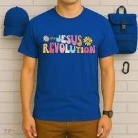 Groovy Retro Jesus Revolution Love Like Jesus Christian T-Shirt thumb 6