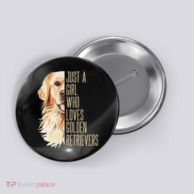 Golden Retriever Lover Design For Dog Enthusiasts Button
