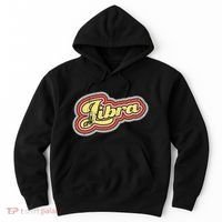 Groovy Retro Libra Zodiac Scales September October Birthday Hoodie thumb 0